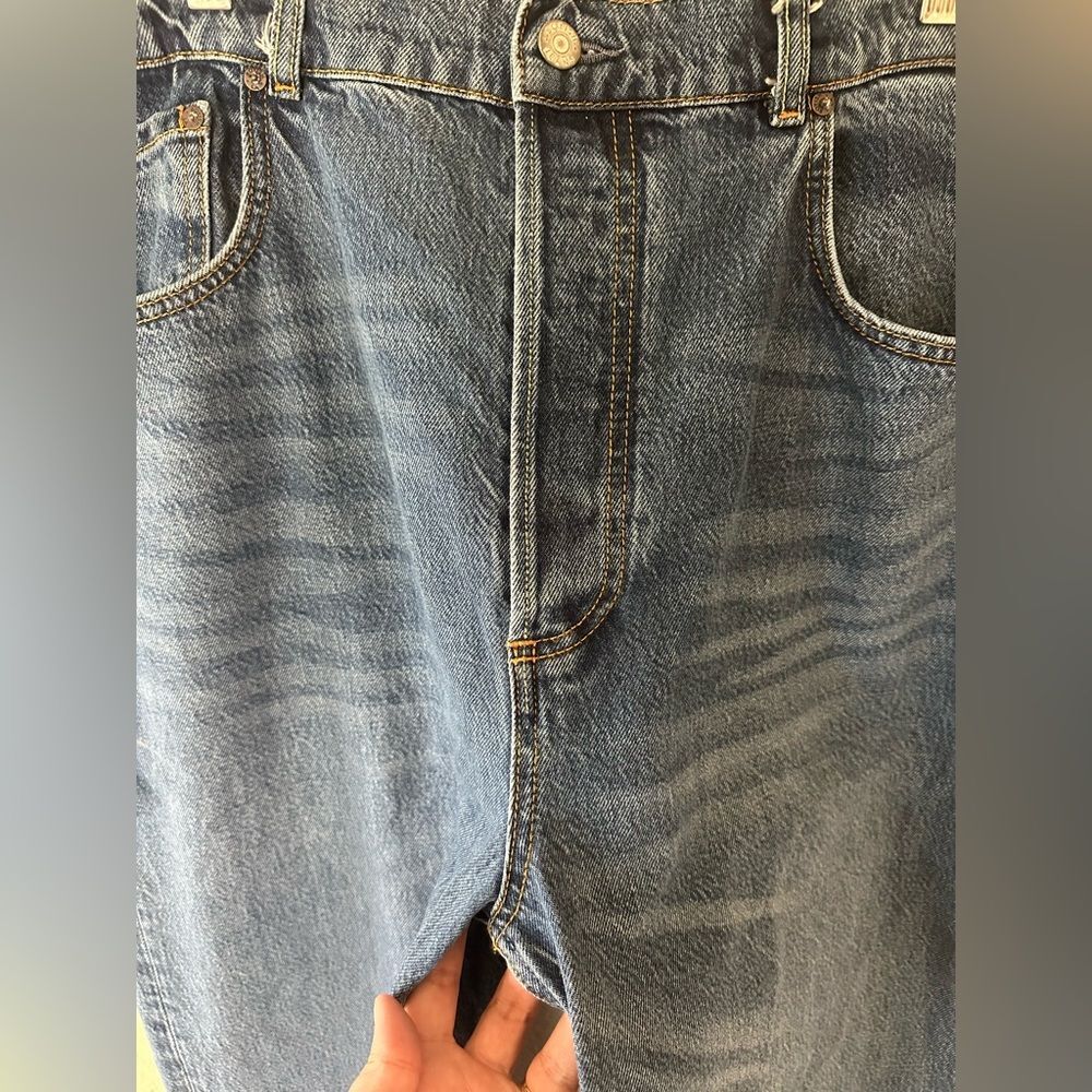 Boyish The Charley Wide Leg Jeans In Greed Rigid Fit High Waist Denim Size 32 - Picture 4 of 11